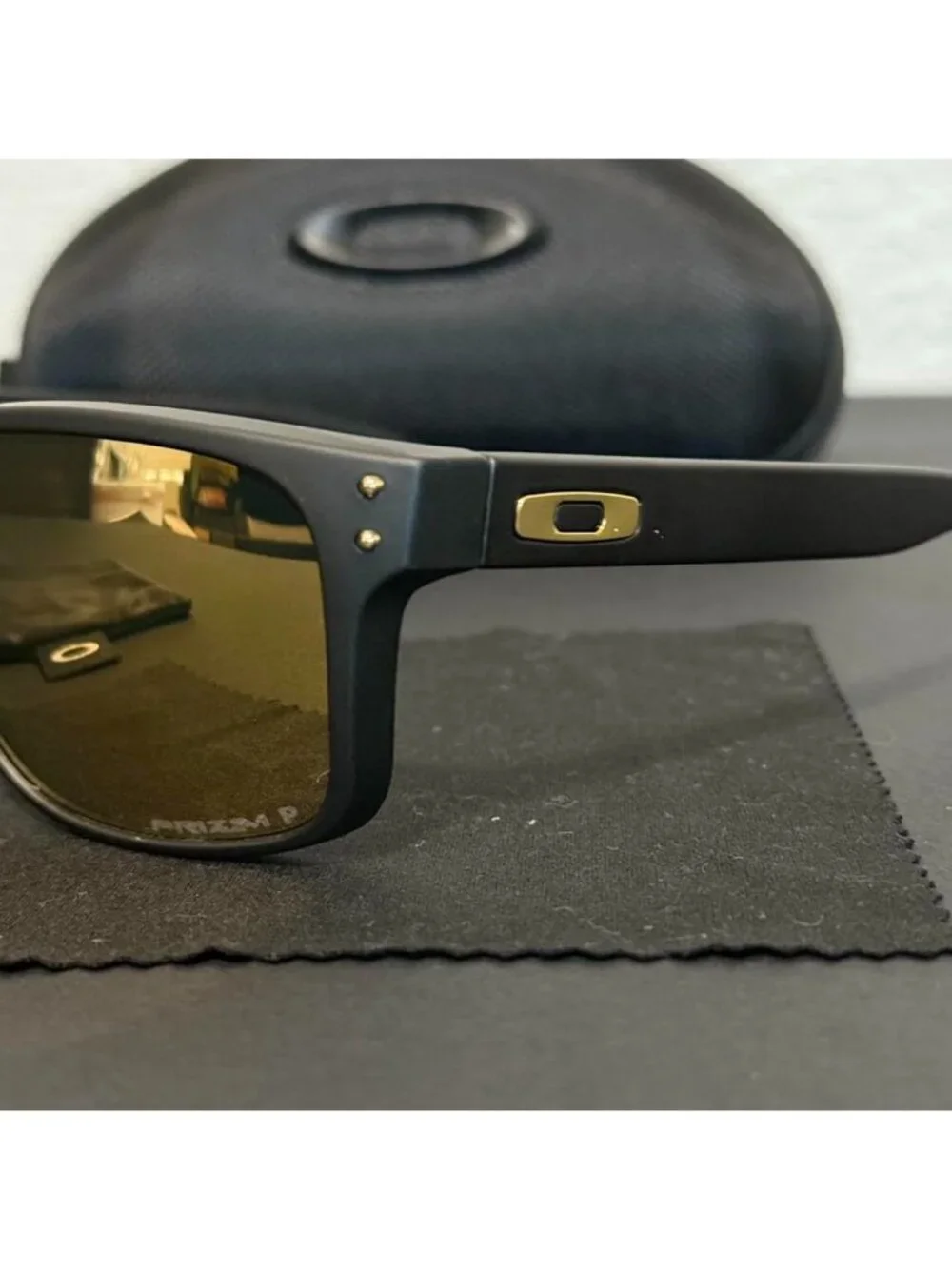 OO9102 Oakley Holbrook 24k Gold Prizm Polarized Sunglasses - Picture 6 of 8